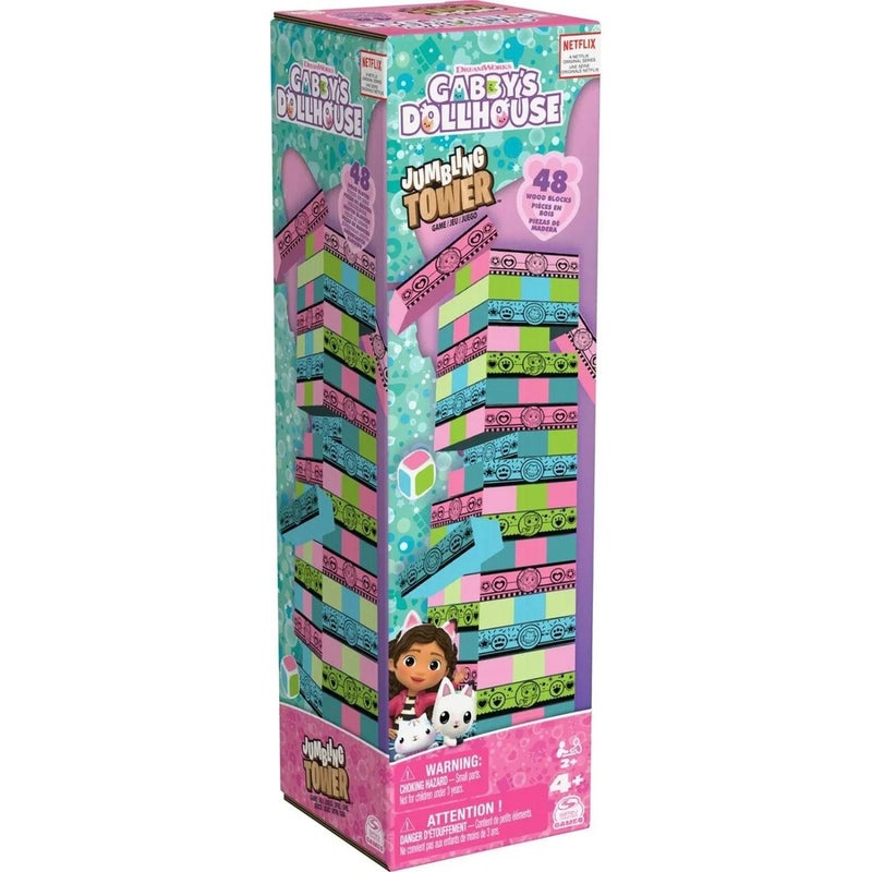 Spin Master - Gabby's Dollhouse Jumbling Tower 48 Pieces - 6066778 - Image 4