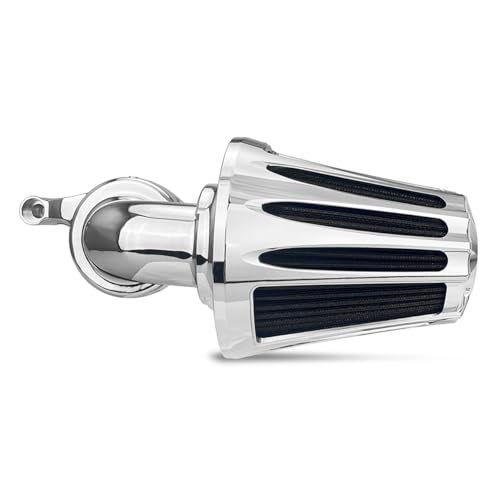 TOPRAMETAL For harley air cleaner filter sportster street road glide king for harley davidson motorcycle air intake (Deep Style - Chromed, C-For Touring 08-16, Softail 16-17) - Image 2