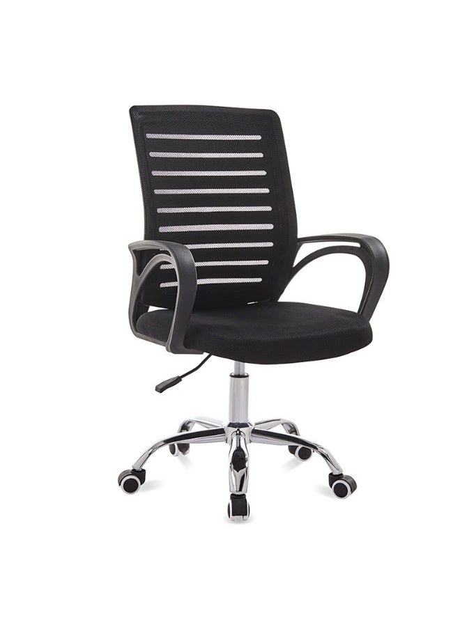 Tanwer Black backrest office chair with adjustable height - Image 1