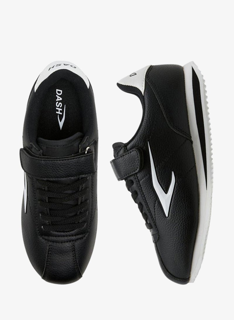 Dash Panelled Sneakers with Hook and Loop Closure - Image 1