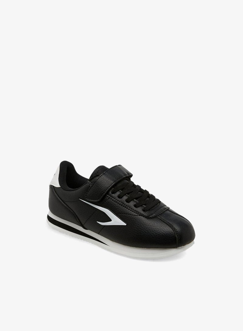 Dash Panelled Sneakers with Hook and Loop Closure - Image 2