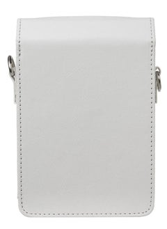 CAIUL Protective Case for Fujifilm Instax Share SP-2 Smart Phone Printer - Premium Vegan Leather Bag Cover with Removable Shoulder Strap White  - Image 3