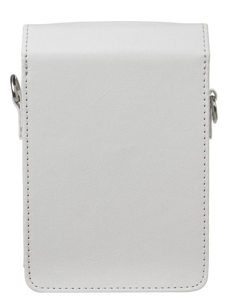 CAIUL Protective Case for Fujifilm Instax Share SP-2 Smart Phone Printer - Premium Vegan Leather Bag Cover with Removable Shoulder Strap White  - Image 3