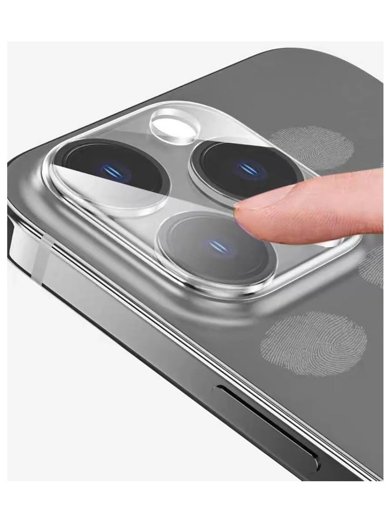 For iPhone 15 Pro /15 Pro Max Camera Lens Protector Tempered Glass Full Coverage Guard - 3 Packs/Transparent - Image 4