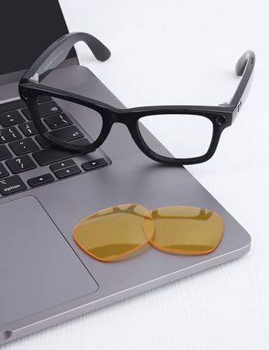 Mryok UV400 Replacement Lenses Compatible with Ray-Ban Meta Wayfarer RW4006 50mm - HD Yellow - Image 4