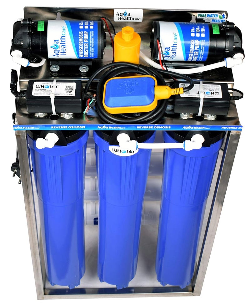 WHOLER WHOLER 50 LPH RO Water Purifier with TDS Adjester Full Stainless Steel Body Works Upto 3000 tds Commercial RO Water Purifier Plant 50 liter - Image 3