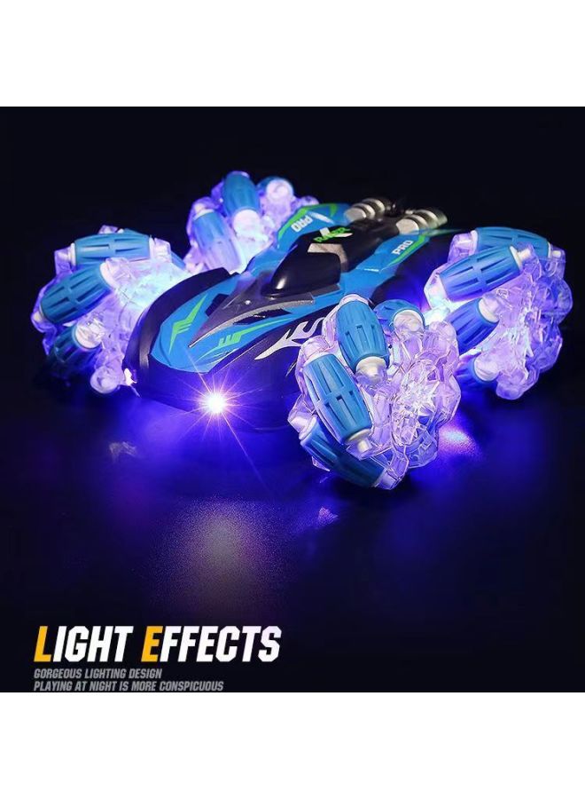 Large Children's Remote Control Car Toy Boy Charging Electric Gesture Induction Four-wheel Drive Stunt Car High Speed Drift Racing-Color:【black Orange】 Cat Cat Double-sided Stunt Car Single Control Luminous Wheel - Image 3