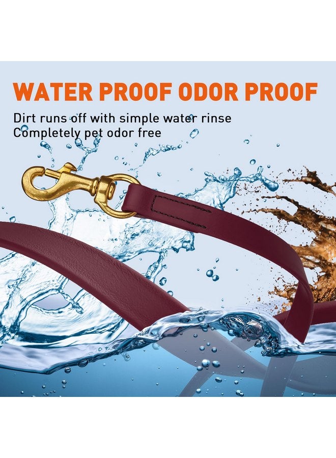 فايبر مقود Viper K9 Biothane للكلاب العاملة مقاوم للماء للتدريب على التتبع ورياضة الكلاب Schutzhund والبحث - حبل طويل مقاوم للرائحة مع مشبك من النحاس الصلب للجراء متوسط الحجم كبير 5/8 بوصة × 10 أقدام، لون Merlot Burgundy - Image 3