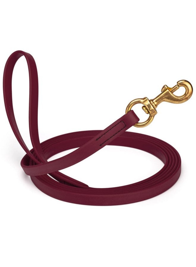 فايبر مقود Viper K9 Biothane للكلاب العاملة مقاوم للماء للتدريب على التتبع ورياضة الكلاب Schutzhund والبحث - حبل طويل مقاوم للرائحة مع مشبك من النحاس الصلب للجراء متوسط الحجم كبير 5/8 بوصة × 10 أقدام، لون Merlot Burgundy - Image 1