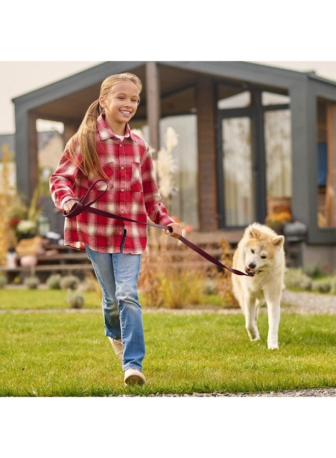 فايبر مقود Viper K9 Biothane للكلاب العاملة مقاوم للماء للتدريب على التتبع ورياضة الكلاب Schutzhund والبحث - حبل طويل مقاوم للرائحة مع مشبك من النحاس الصلب للجراء متوسط الحجم كبير 5/8 بوصة × 10 أقدام، لون Merlot Burgundy - Image 4