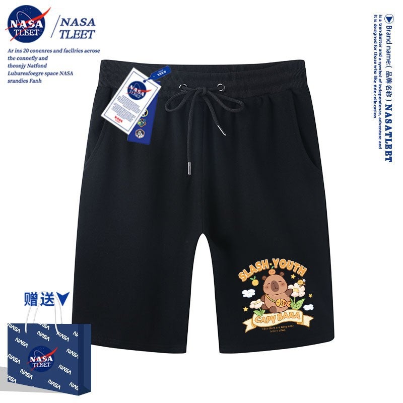 Nasa Co-Brand New Cartoon Animation Kappi Bala Simple Top Summer Men'S And Women'S Children'S Wear All-Match Pure Cotton Short Sleeve - Image 1