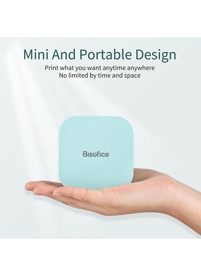 Bisofice - Q30 Label Maker Machine Mini Pocket Thermal Label Printer All in One BT Connect Adhesive Tag DIY Date Journal Study Sticker Labeling Machine with 3pcs Label Rolls Compatible with iOS Android - Image 1