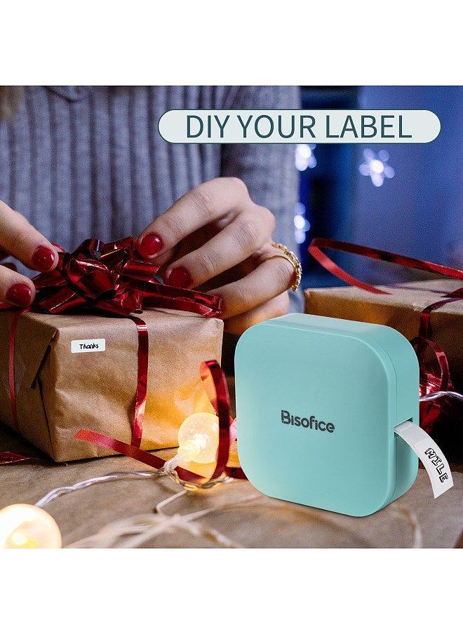 Bisofice - Q30 Label Maker Machine Mini Pocket Thermal Label Printer All in One BT Connect Adhesive Tag DIY Date Journal Study Sticker Labeling Machine with 3pcs Label Rolls Compatible with iOS Android - Image 1