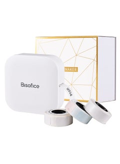 Q30 Label Maker Machine Mini Pocket Thermal Label Printer All in One BT Connect Adhesive Tag DIY Date Journal Study Sticker Labeling Machine with 3pcs Label Rolls Compatible with iOS Android
