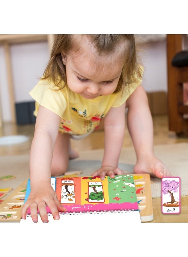A box of Arabic Early Learning Quiet Book Gift Set Enlightenment Early Learning Flip Book Handmade Busy Book Enhance children's hands-on ability and learning ability Best Birthday Gift for Kids Starting Season Back to School - Image 3