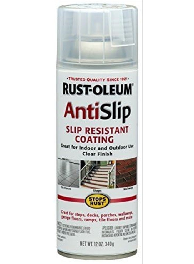 RUST-OLEUM 271455 Stops Rust Anti-Slip Spray, 12 oz, Matte finish, Clear - Image 4