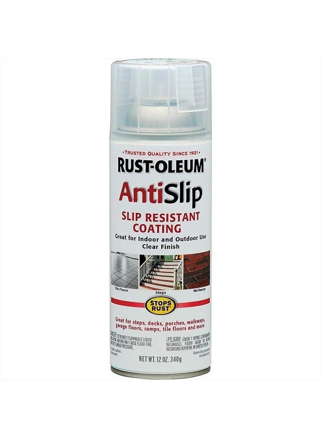 RUST-OLEUM 271455 Stops Rust Anti-Slip Spray, 12 oz, Matte finish, Clear - Image 5