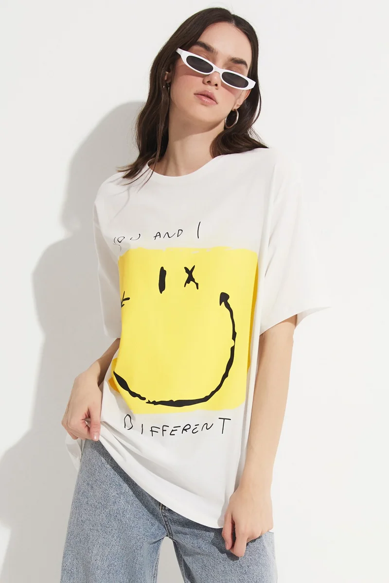 جون Printed 100% Cotton T-Shirt