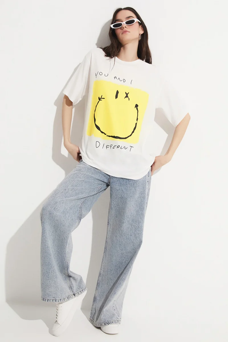 جون Printed 100% Cotton T-Shirt