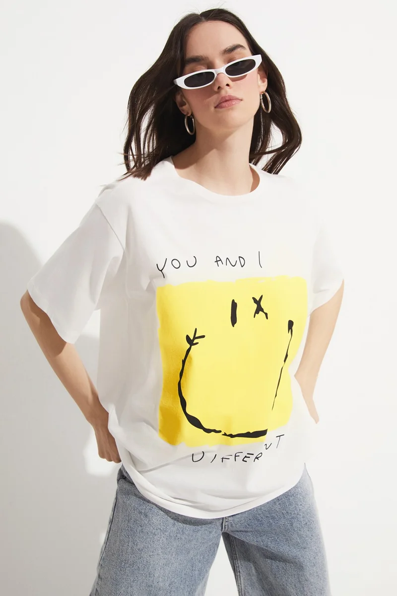 جون Printed 100% Cotton T-Shirt