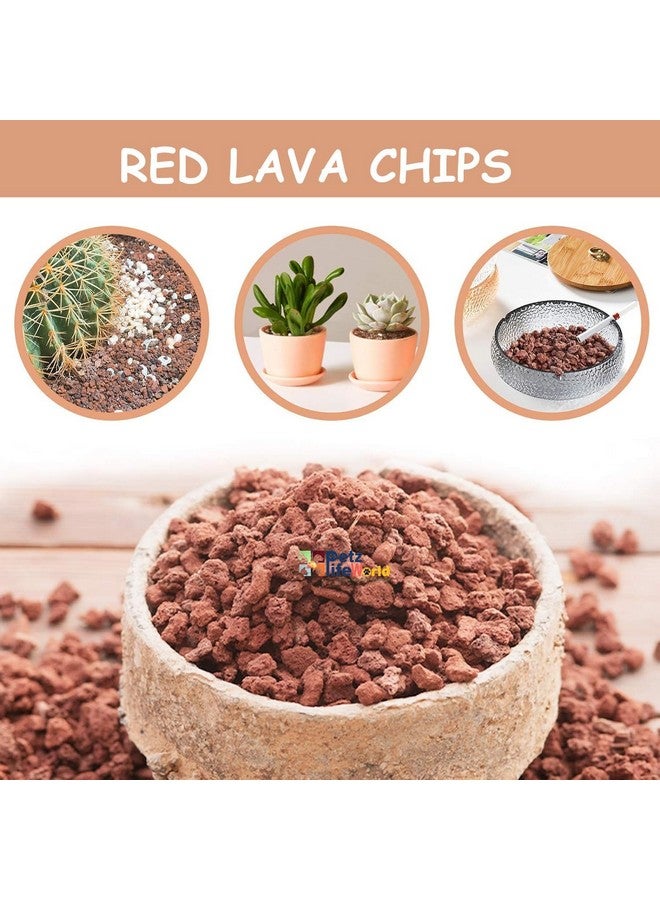 VAYINATO® Aquarium 2kg Red Lava Chips for Aquarium Base as Power Sand and for Indoor Plants by Petzlifeworld - Image 2