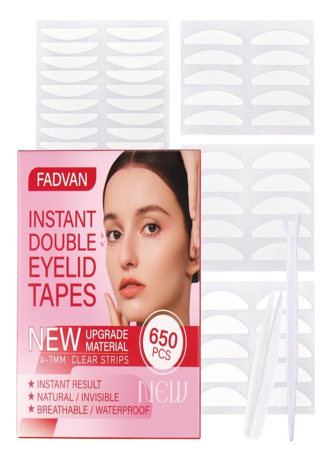 FADVAN Eyelid Tape 650Pcs, Instant Invisible Eyelid Lifter Strips Ultra-Thin Breathable long-lasting Double Eyelid Tape for Hooded, Droopy, Uneven, Mono-eyelids-New upgrade. - Image 1