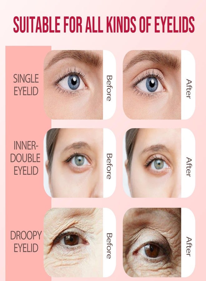 FADVAN Eyelid Tape 650Pcs, Instant Invisible Eyelid Lifter Strips Ultra-Thin Breathable long-lasting Double Eyelid Tape for Hooded, Droopy, Uneven, Mono-eyelids-New upgrade. - Image 5