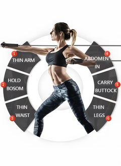 founder Resistance Bands, Exercise Bands with Handles, Fitness Bands, for Heavy Resistance Training, Physical Therapy, Shape Body, Yoga, Home Workout Set,Resistance Bands for Working Out(200lbs)  - Image 5