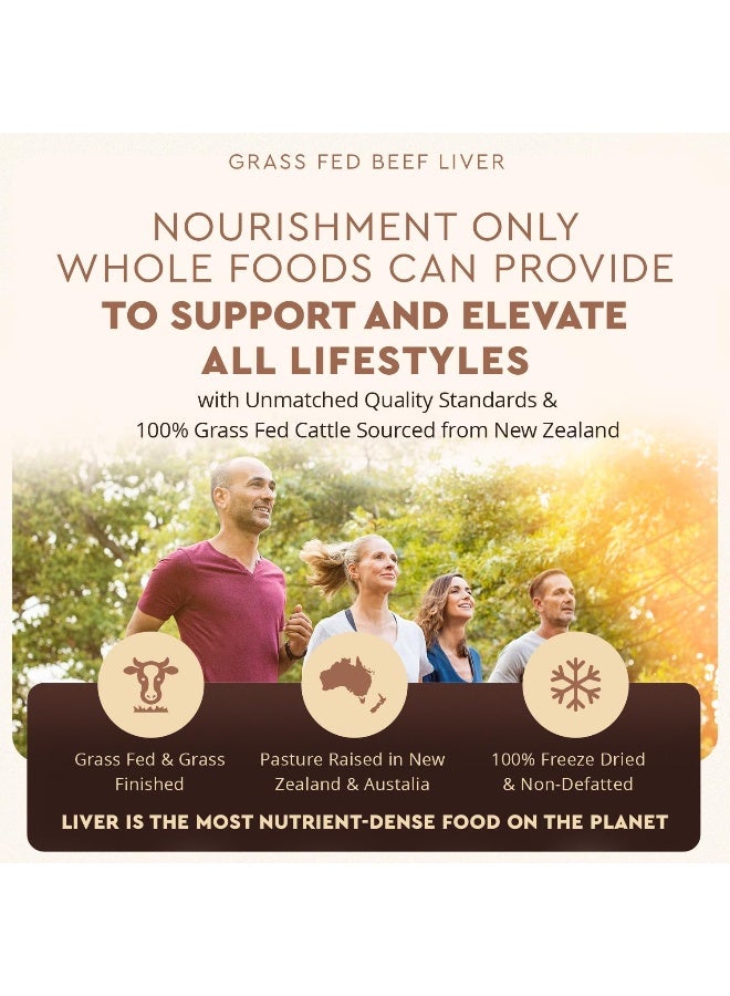 Ancestral Supplements Grass Fed Beef Liver Desiccated Natural Iron, Vitamin A, B12 for Energy (180 Capsules) - Image 5