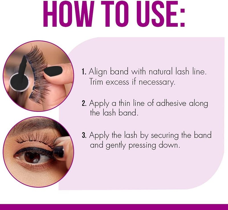 DUO Quick Set Dark Lash Glue, Striplash Adhesive, Latex Free, Rapid Dry, Easy Use, Dries Black, False Eyelash Glue, 5 g, (Pack of 1) - Image 5