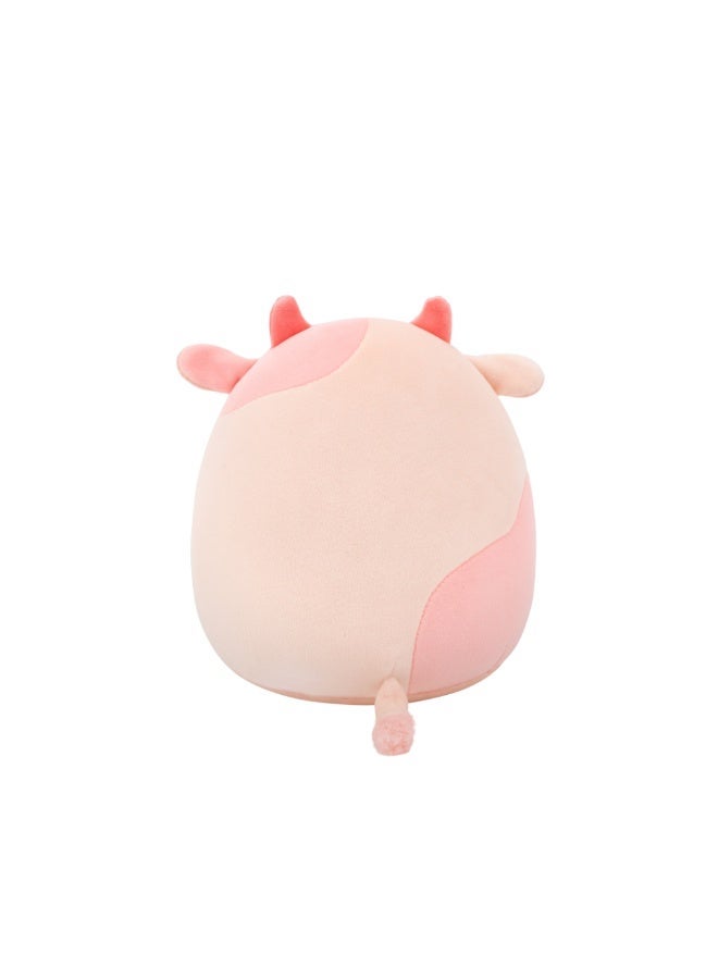 Squishmallows Little Plush Lilaz Cream & Peach Cow Plush Toy Eating Peach â€“ 13 cm Soft Collectible Stuffed Animal - Image 4