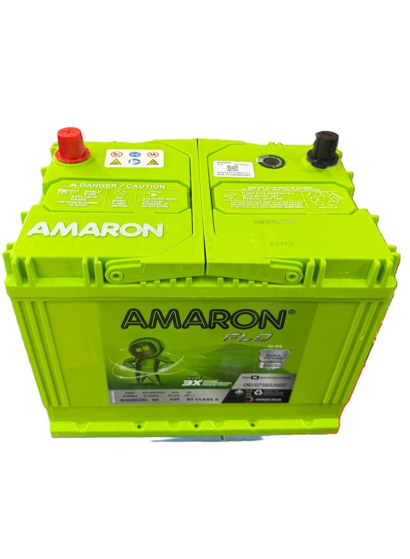 Amaron 12V 50AH Car Battery 65D26L / NS70L / 48D26L / N50L - Image 5