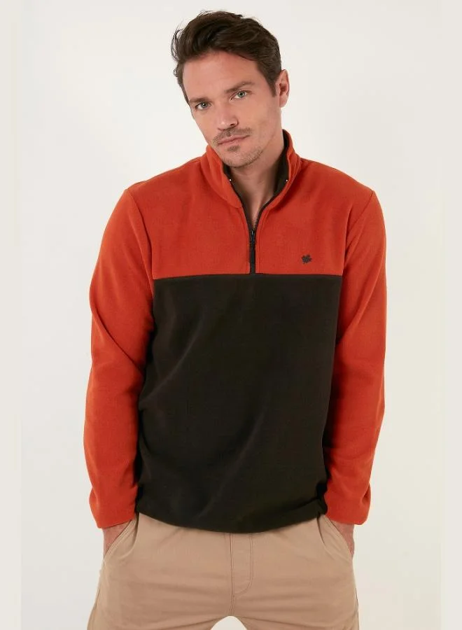 Buratti Regular Fit Anti-Pilling Non-Pilling Standing Collar Winter Raised Polar Fleece Men's POLAR 5906016