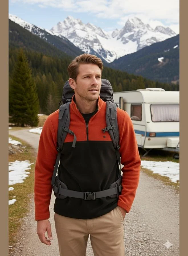 Buratti  Buratti Regular Fit Anti-Pilling Non-Pilling Standing Collar Winter Raised Polar Fleece Men's POLAR 5906016 for Men | Best Price UAE