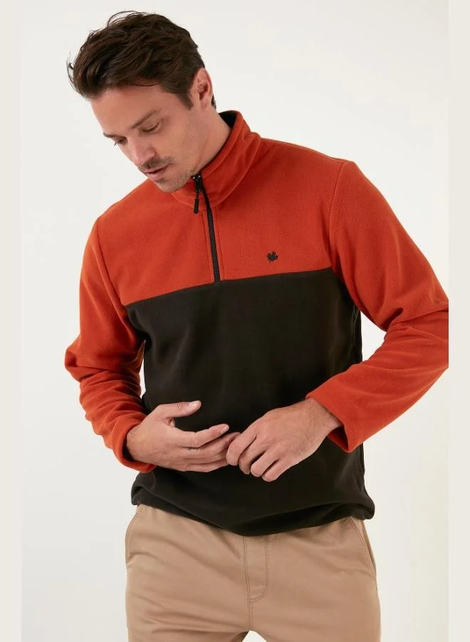 Buratti  Buratti Regular Fit Anti-Pilling Non-Pilling Standing Collar Winter Raised Polar Fleece Men's POLAR 5906016 for Men | Best Price UAE