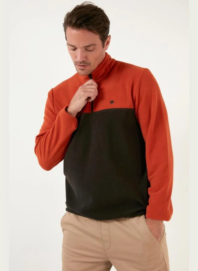 Buratti  Buratti Regular Fit Anti-Pilling Non-Pilling Standing Collar Winter Raised Polar Fleece Men's POLAR 5906016 for Men | Best Price UAE