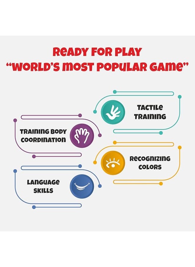 يورو لعبة لوحية عائلية 2 في 1: الثعبان والسلم واللودو (إصدار فاخر من مادة PVC) - Image 3