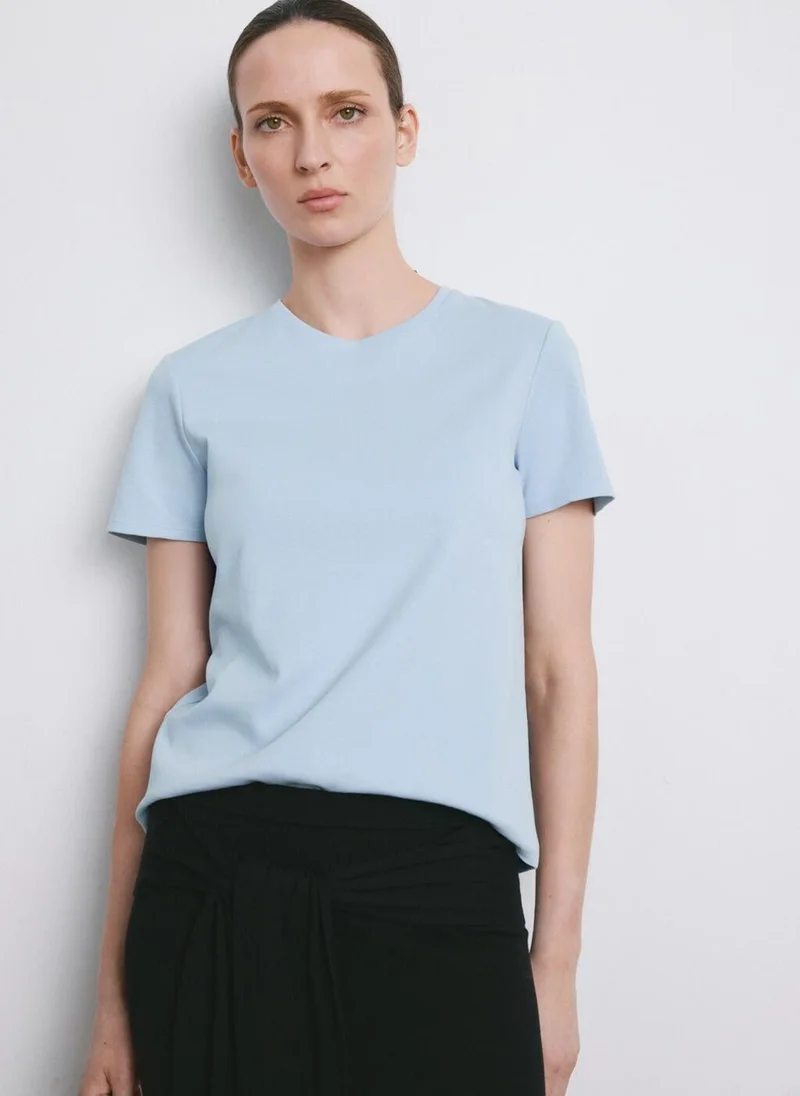 مانجو Short-sleeved cotton t-shirt