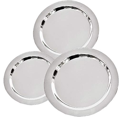 Starlinks® Heavy Duty Stainless Steel Lid for TOPE Dish Dome Urli Kadai Utensils.- 3pcs. Dia:11.5cm(4.5"), 19cm(7.5"), 20cm(8") ApxWt:425g.L-S6,12,13 - Image 1