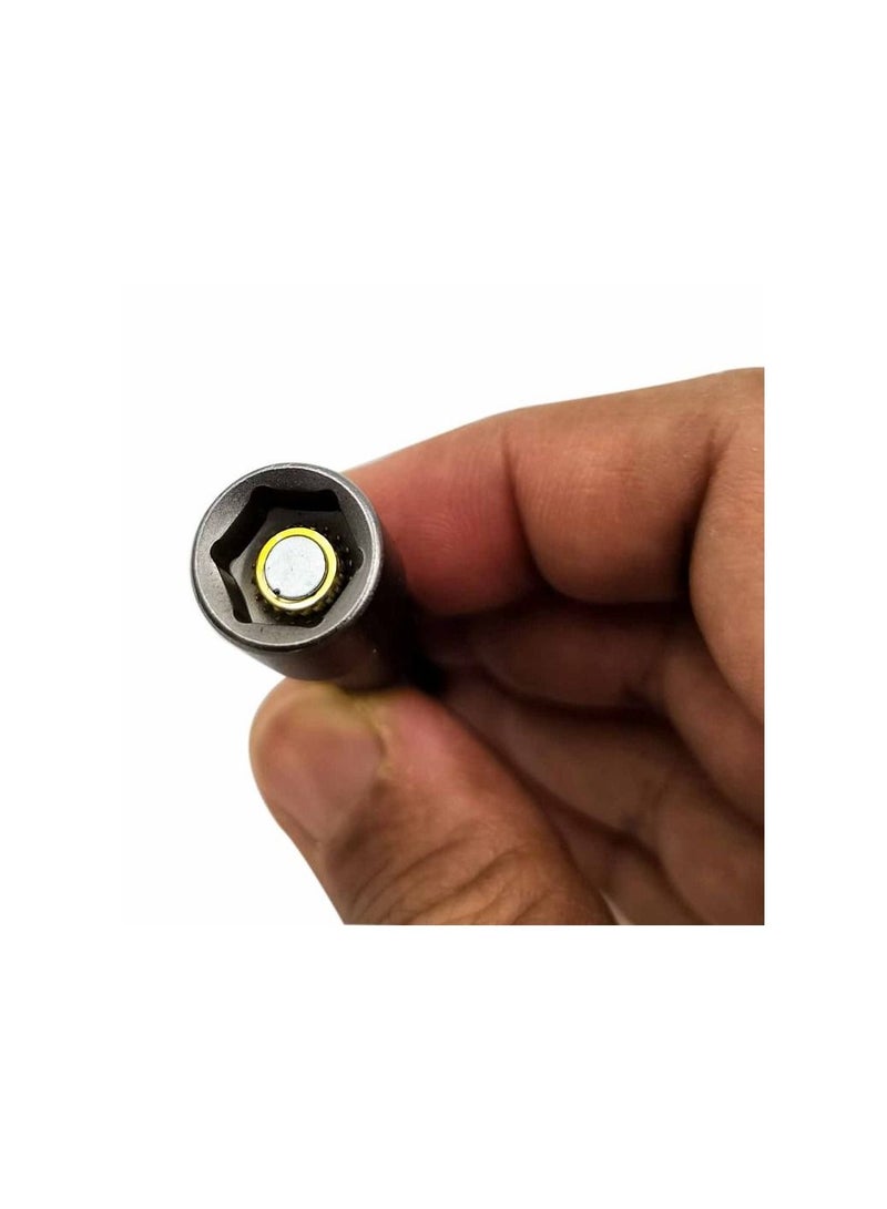 Strong Magnetic Chromium vanadium CRV 5 Pcs Set Magnetic Nut Socket for Drill 10mm Drill Nut Socket  - Image 4