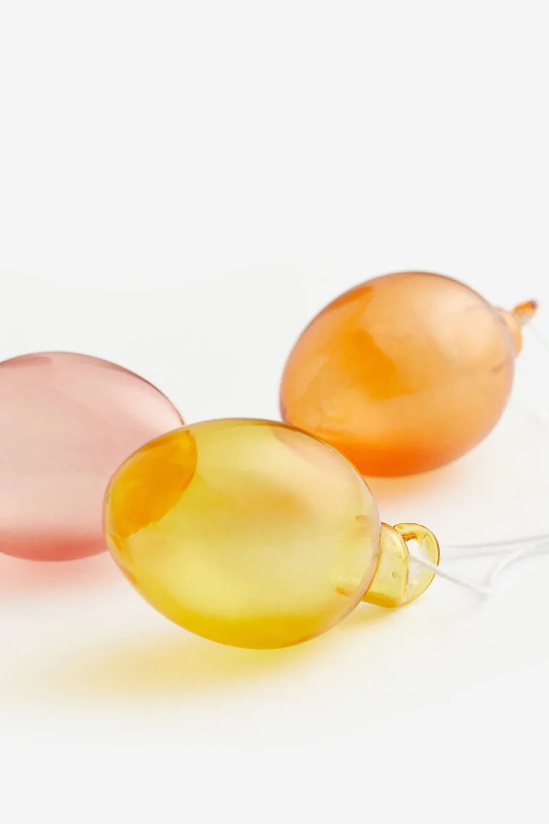 اتش اند ام 3-Pack Glass Decorations