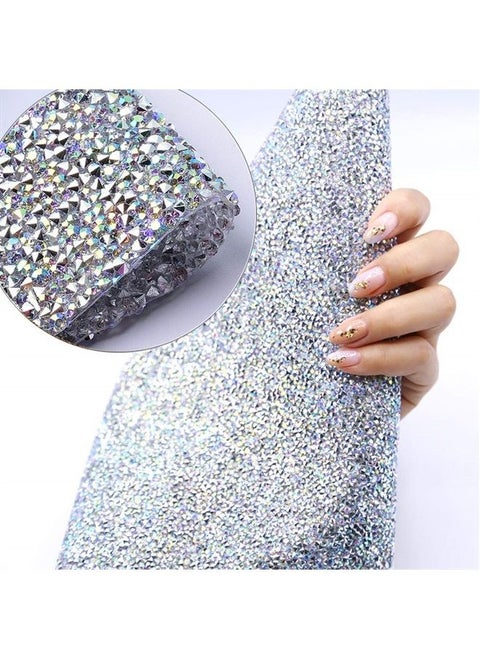 Nail Table Mat, Foldable Nail Art Hand Pad Cushion Pad Hand Rest Manicure Tool Nail Art Background Mat (Sliver)