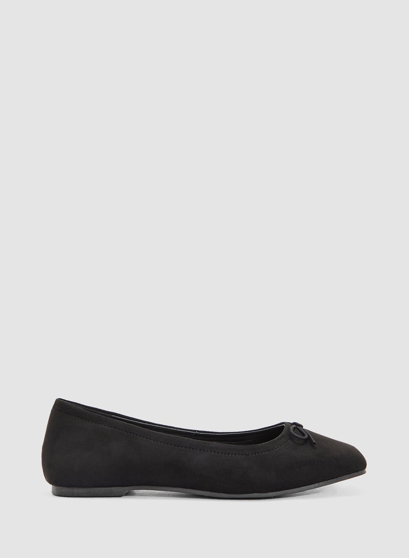 Savannah Collection Everyday Ballerina Flat With Bow  - Image 1