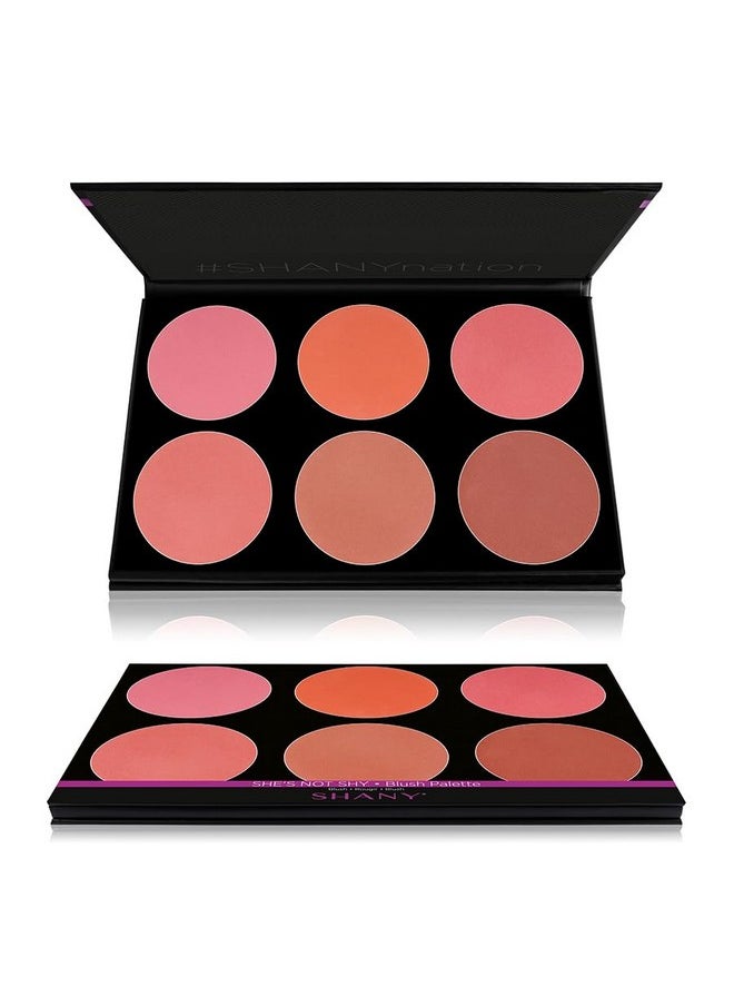Shany The Masterpiece 6 Colors Large Makeup Blush Palette - She'S Not Shy  - Image 1