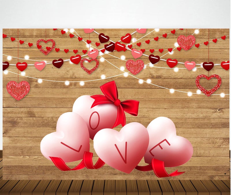 Theme My Party valentine decoration banner for photography party props for valentine scene setter (7Ft x 5Ft) - Image 1