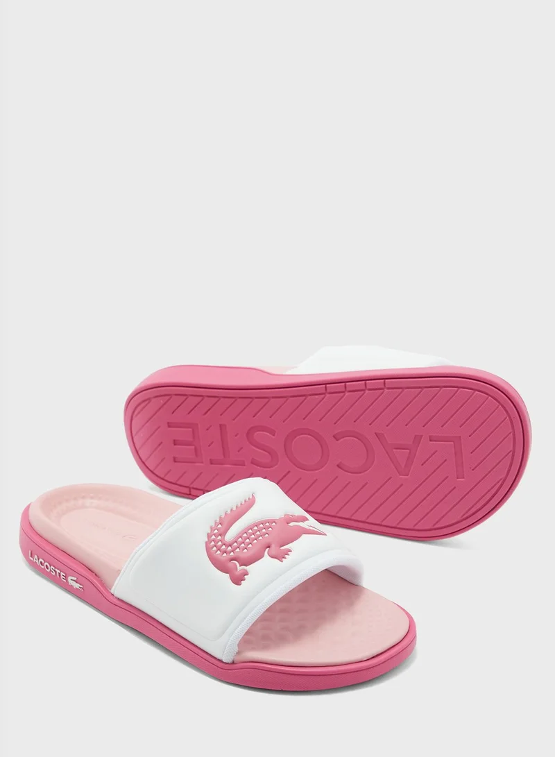 LACOSTE Croco Dualiste Slides