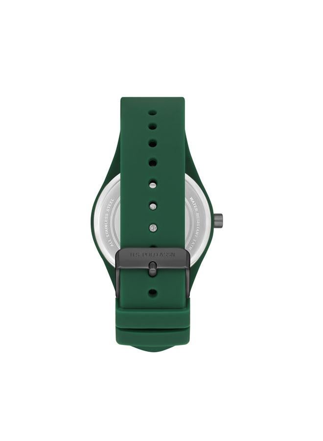 U.S. Polo Assn. Novelties 33mm Women's Watch with Green Dial & Rubber Strap - Image 3