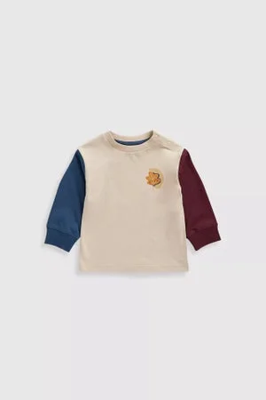 مذركير تي-شيرت بطبعة الطبيعة وبأكمام طويلة