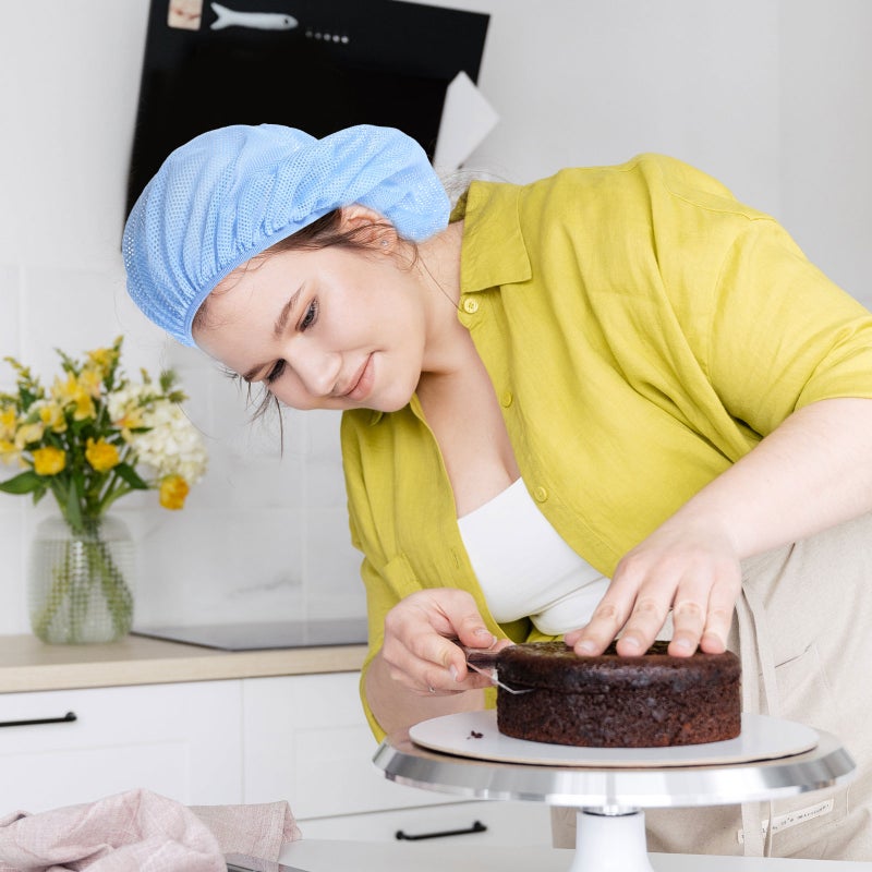 4pcs Chef Hats Kitchen Work Hat Worker Hats Elastic Chef Hats Food Service Hats - Image 3