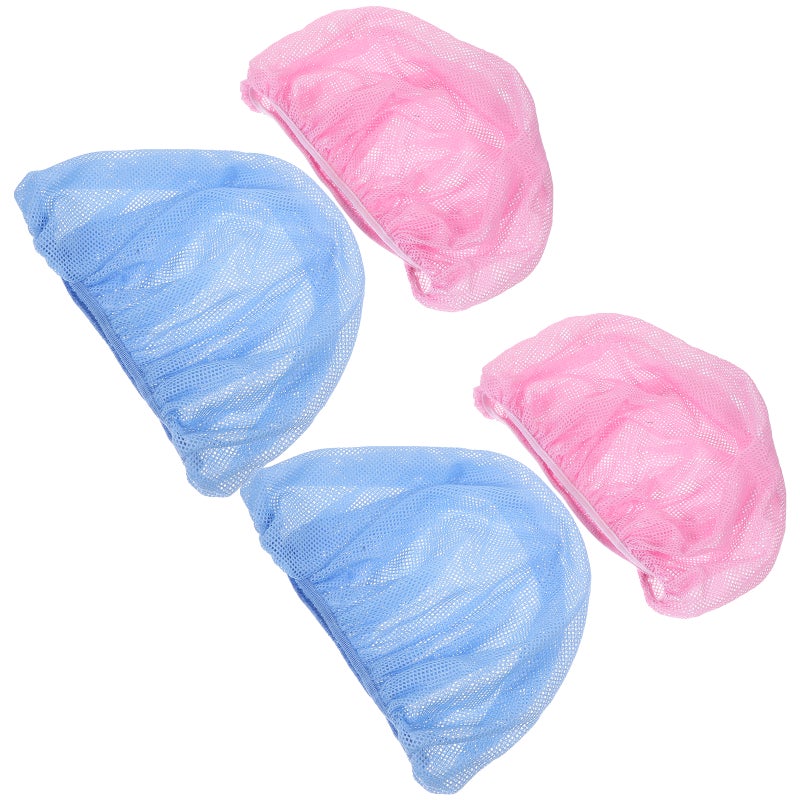 4pcs Chef Hats Kitchen Work Hat Worker Hats Elastic Chef Hats Food Service Hats - Image 1